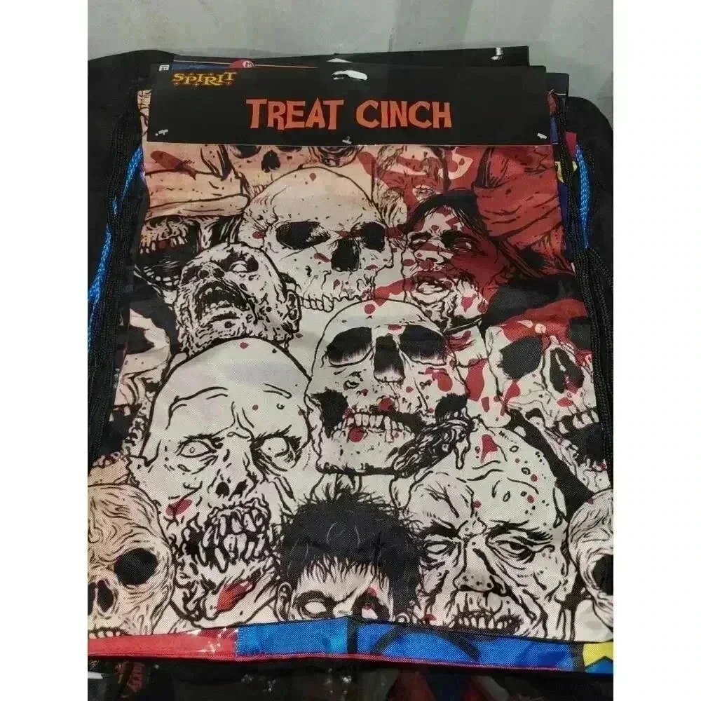 Skull and Clown Drawstring Backpack